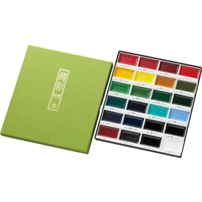 Image of Zig Kuretake Gansai Tambi Set, 24 Colors Assorted