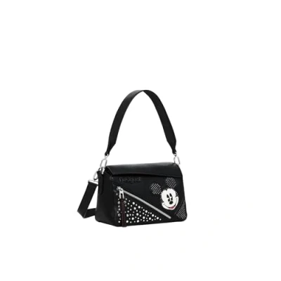 Image of Desigual Mickey Studstyle Phuket MINI NO FLAP Handbag, Women&#039;s, Size: One Size, Black