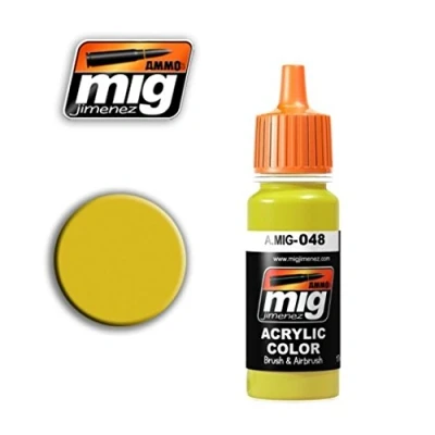 Image of AMMO MIG 0048 Yellow Acrylic Paints (17 Ml), Multicolour