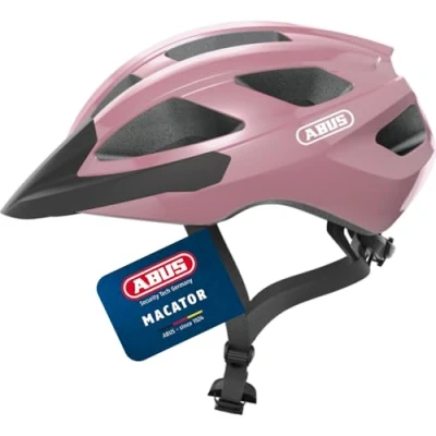 Image of ABUS Macator road bike helmet sporty for beginners also pigtail wearers men and women