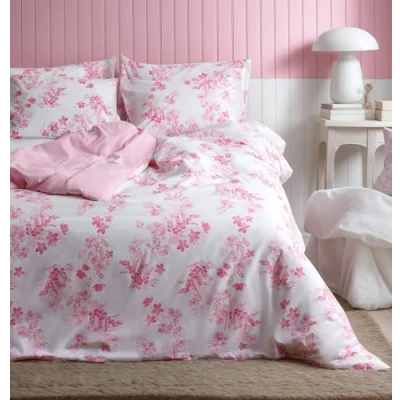 Image of LERUUM Duvet Cover Bedding Set%100 Cotton Sevilla Pattern Quilt Set (Pink, 135 x 200 + 80 cm)