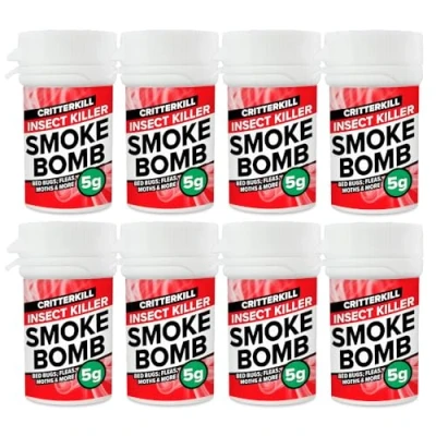 Image of CritterKill 5g Smoke Bomb Fogger For Fleas, Bedbugs, Moths and All Insects Professional Strength (8)