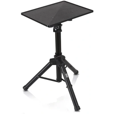 Image of Pyle, Laptop Floor Stand, Tripod, Projector Stand Table, Lectern Tall Adjustable Standing Dj Tripod