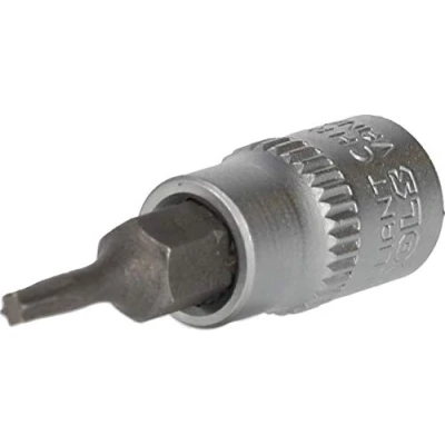 Image of BRILLIANT TOOLS BT020980 1/4 Inch Torx Bit Socket with End Hole TB9 [Powered by KS Tools]