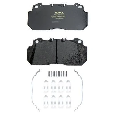 Image of 2909028214T3034 Brake pad set TEXTAR 2909009 prepared for wear indicator with accessories