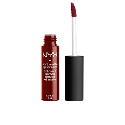 Image of NYX Professional Makeup Soft Matte Lip Cream, Creamy and Finish, Highly Pigmented Colour, Long Lasting, Vegan Formula, Shade: Madrid