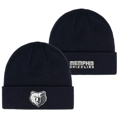 Image of Outerstuff NBA Kids Youth 8 20 Primary Logo Wordmark Sport Knit Cold Weather Cuffed Beanie Hat, Memphis Grizzlies, One size