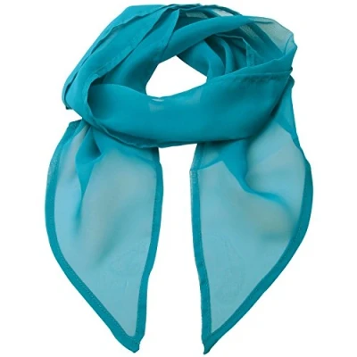 Image of Premier &#039;Colours&#039; Chiffon Scarf Teal One Size