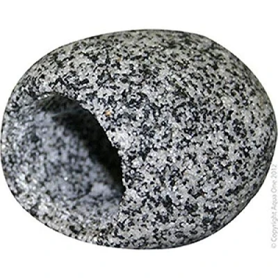 Image of Aqua One Round Cave Aquarium Ornament, Large, 12.5 x 12 8 cm, Granite