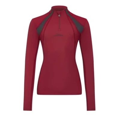 Image of LeMieux Young Rider Mia Mesh Childrens Base Layer Ember 9 10 Years