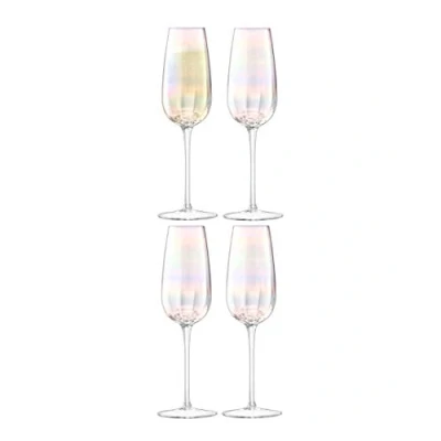 Image of LSA Pearl Champagne Flute 250ml Set Of 4