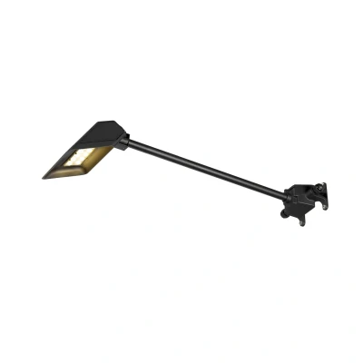Image of SLV LED wall light Today Pro, black, aluminium, length 66.6 cm