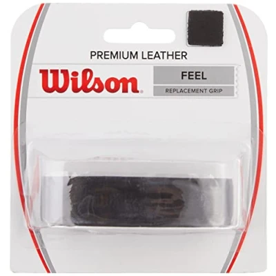 Image of Wilson Leather Tennis Grip Black