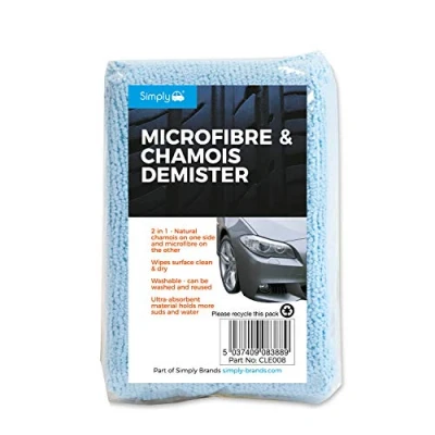 Image of Simply CLE008 Car Home Wash and Dry 2 in 1 Natural Chamois Microfibre