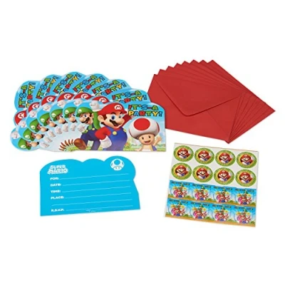 Image of (PKT) Super Mario Invitation Postcards (8 pk)