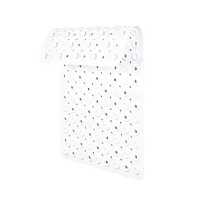 Image of Non Slip Bath Mats for Inside Bath, Anti Mould Shower Mat Bathtub, Rubber Bathroom, White Bathmats Elderly Long 70 * 40cm