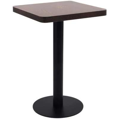 Image of vidaXL Bistro Table Dark Brown 50x50 cm MDF