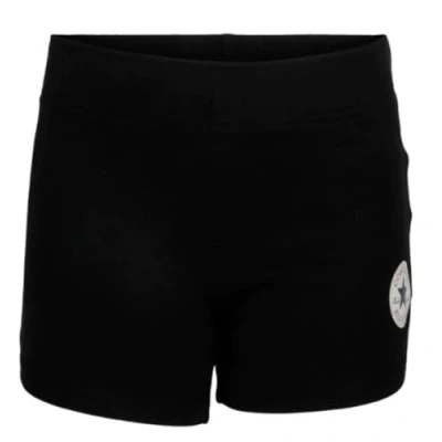 Image of Converse Kids Girl&#039;s Chuck Patch Shorts (Big Kids) Black