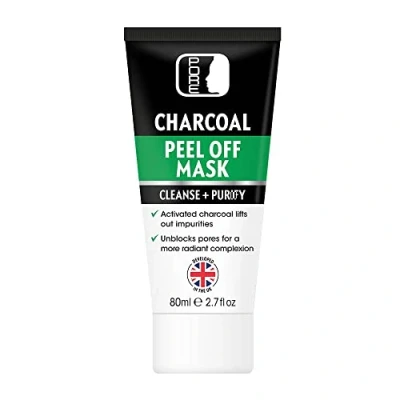 Image of PORE Blackhead peel off face mask with Activated Bamboo Charcoal to Remove Blackheads &amp; Impurities for Men and Women Purifying, deep cleansing suitable all skin types. 80ml Tube