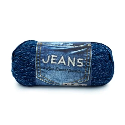 Image of Lion Brand Yarn 505 110 Jeans Yarn, Classic,17.78 x 7.62 cm