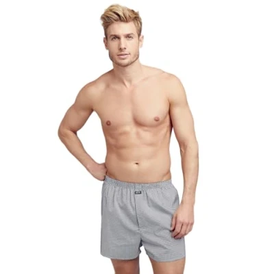 Image of Jockey® Everyday Check Woven Boxer, Navy, S