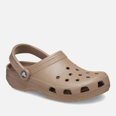 Image of Crocs Classic Unisex Pool slides, Size: M8/W9, Latte Synthetics