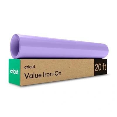 Image of Cricut Iron On Lilac 6m (20ft) Heat Transfer Vinyl Roll for use with All Cutting Machines