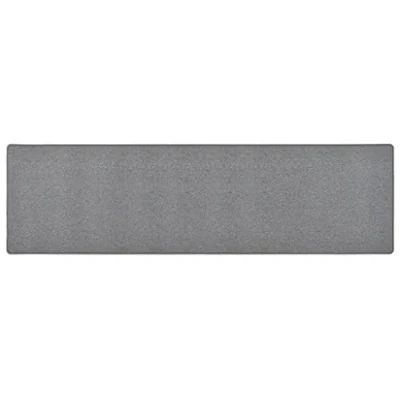 Image of vidaXL Carpet Runner Dark Grey 50x200 cm Elegant and Trendy Floor Mat with a 100% PP Tufted Material, Sound Dampening, Non slip, Washable Features