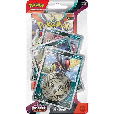 Image of Pokémon TCG: Scarlet &amp; Violet Obsidian Flames Kingambit Premium Checklane Blister EN