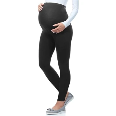 Image of Be Mammy Women&#039;s Maternity Long Leggings 02(Graphite, 4XL)