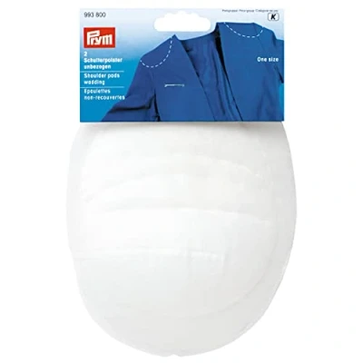 Image of Prym Shoulder Pads One Size, Wadding, White, 17 x 12.5 1 cm