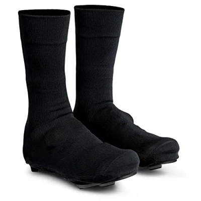 Image of GripGrab Flandrien Waterproof Knitted Road Cycling Shoe Covers High Cut Windproof Insulating Zipperless Aero Overshoes