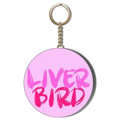 Image of Gift Insanity LIVERBIRD PINK 58mm CHAIN KEYRING BOTTLE OPENER