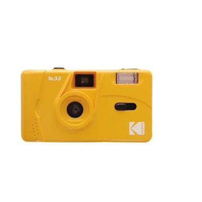 Image of KODAK DA00236 M38 35mm Reusable Camera, Lens, Built in Flash, AA Battery Yellow