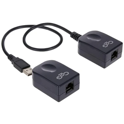 Image of Legrand C2G USB Extender Dongle, Superbooster Signal Extender, RJ45 to Receiver Booster, Black, 1 Count, 29341