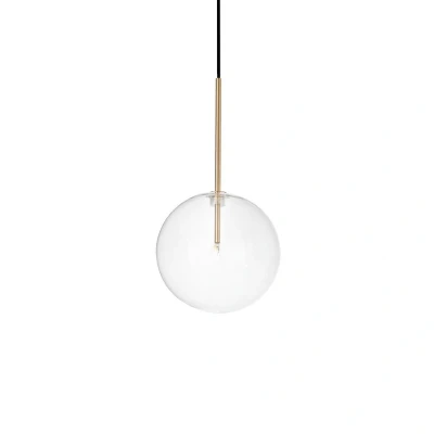 Image of EQUINOXE 20cm Globe Pendant Ceiling Light Brass