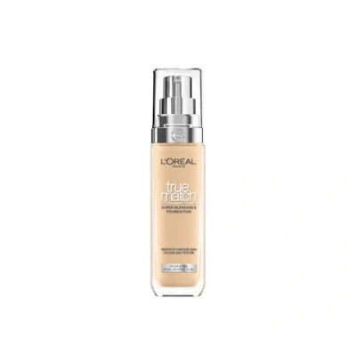 Image of L&#039;Oreal Paris True Match Liquid Foundation, Skincare Infused with Hyaluronic Acid, SPF 17, Available in 40 Shades, 3.5N Peach, 30 ml