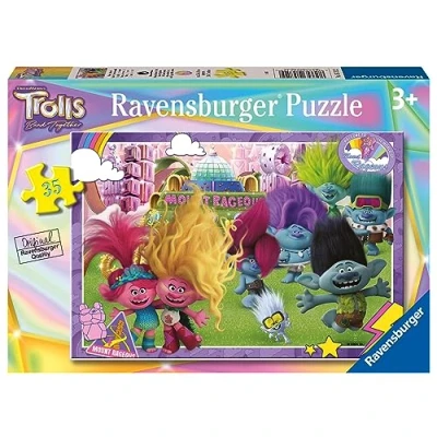 Image of Ravensburger Trolls 3 Movie Band Togethe 35 Piece Jigsaw Puzzle for Kids Age Years Up Toddler Toys
