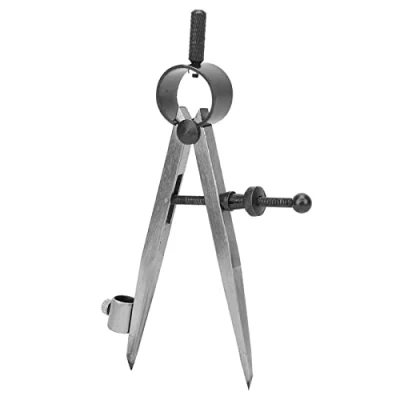 Image of Adjustable Rotating Craft Tool, Wing Divider Line Location Scriber Drawing Compasses, Compasses Math Technical Supplies for Arts Crafts Sewing (100mm)
