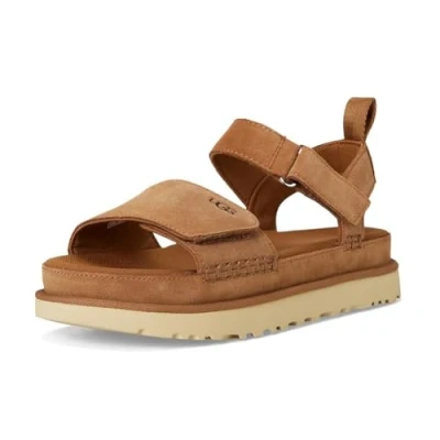 Image of UGG Women&#039;s Goldenstar Sandal, Chestnut, 5 UK