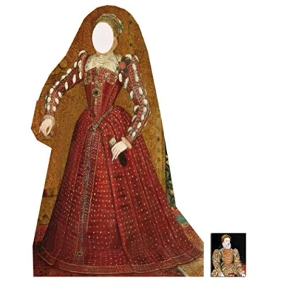 Image of Tudor Woman Stand in Classroom Lifesize Cardboard Cutout / Standee Standup Includes 8x10 (20x25cm) Star Photo