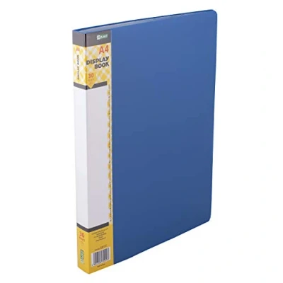 Image of D.RECT Display Book PP A4, 30 Sleeves, Folder, Solid, Presentation Offer Blue