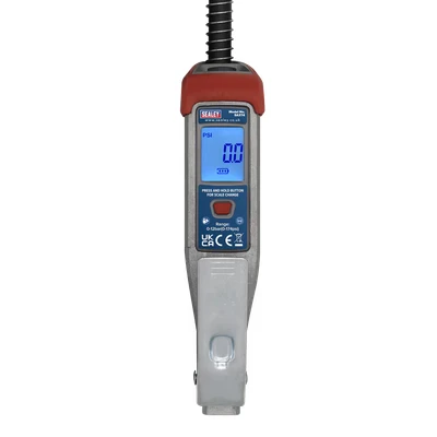 Image of Sealey Digital Tyre Inflator 0.5m Hose with Twin Push On Connector