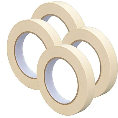 Image of Right Pack Wide Masking Tape 24mm x 50m For Painting Painters Indoor &amp; Decorating (4 Rolls)