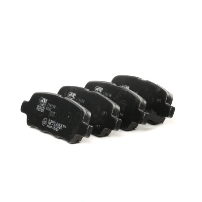 Image of D4060EM11A, D4060JA00A, D4060JA00J Brake pad set FEBI BILSTEIN 116198 Rear Axle with acoustic wear warning NISSAN: Qashqai / Qashqai+2 I, Juke