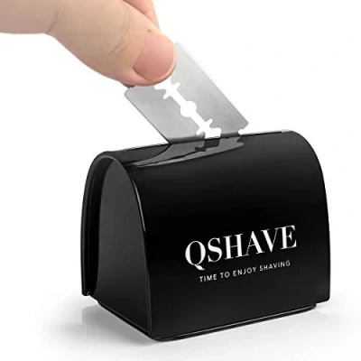 Image of QSHAVE Shaver Disposal Case Safe Storage Bank for Used Safety