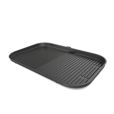 Image of Ninja XSKGRDLXL Woodfire Plate, Compatible with OG800 and OG900 Series, 2 in 1 Grill Griddle Functionality, Ceramic, Nonstick Coating, Black