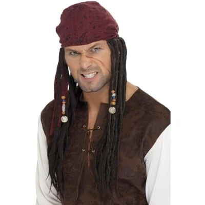 Image of Adult Captain Pirate Wig