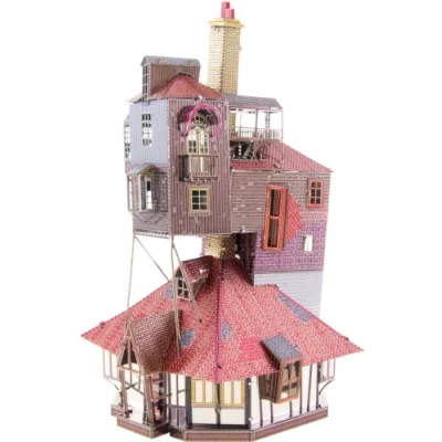 Image of Metal Earth Fascinations Harry Potter Burrow in Color 3D Model Kit