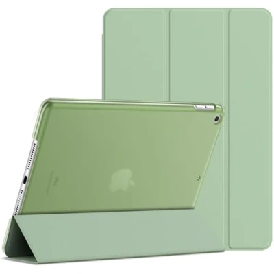 Image of JETech Case for iPad 9/8/7 (10.2 Inch, 2021/2020/2019 Model, 9th/8th/7th Generation), Auto Wake/Sleep (Matcha Green)